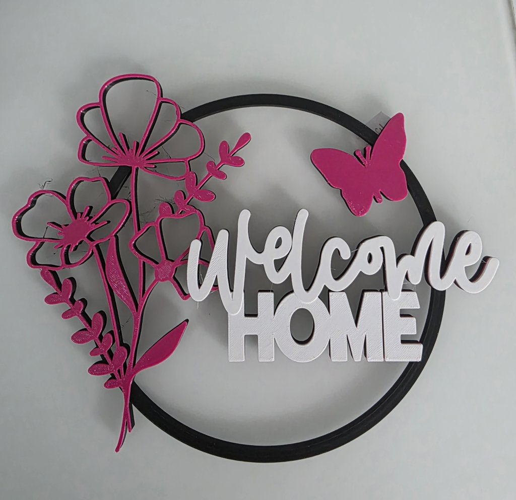 WELCOME HOME ajtódísz